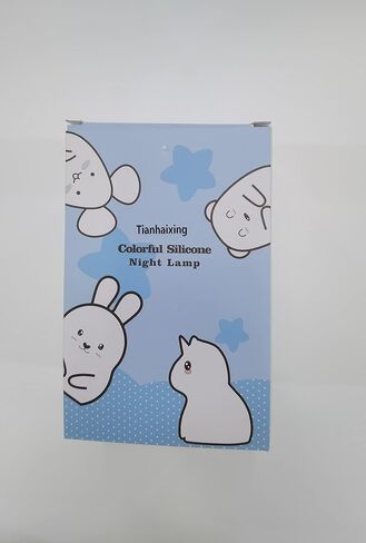 Animal-Shaped Night Light, Rechargeable LED Soft Silicone (BPA Free) Bedside Lamp for Children/Adults, Adjustable Brightness and 9 Colors by Touch Control & Remote Control (Big Fox) in Saudi Arabia