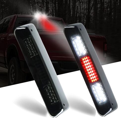 مجموعة مصابيح الفرامل الثالثة LED، لسيارة Ford 2004-2008 F150، 2007-2010 Explorer Sport Trac، 2006-2008 Lincoln Mark LT، ضوء إيقاف عالي التركيب مقاوم للماء (عدسة دخان مبيت من الكروم) in Saudi Arabia