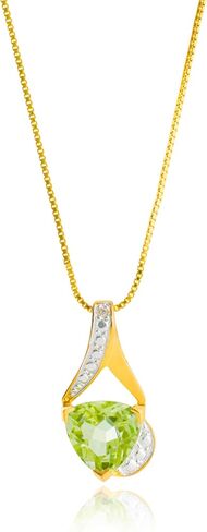 MAX + STONE 14k White Gold 8mm Cushion Cut Birthstone Solitaire Pendant Necklace for Women with 18 inch Box Chain in Saudi Arabia