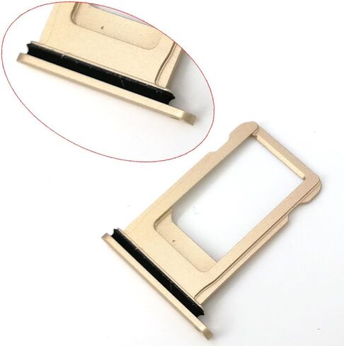 حامل صينية بطاقة SIM للإصلاح الإلكتروني مع حلقة مطاطية مقاومة للماء بديلة لهاتف Iphone 7 Plus (5.5 بوصة) (أحمر) in Saudi Arabia