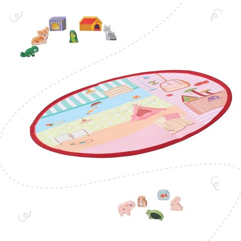 Childlike Behavior Baby Activity Mat - Baby Floor Mat - Play Mat for Babies - Lightweight Baby Playmat - Safe & Realistic Animal Figures Ground Mat - Activity Mat Non-Woven Fabric in Saudi Arabia