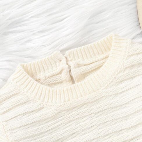Newborn Baby Girl Boy Knitted Romper Sweater Long Sleeve Knit Oversized Bodysuits Sweatshirt Fall Winter Clothes in Saudi Arabia