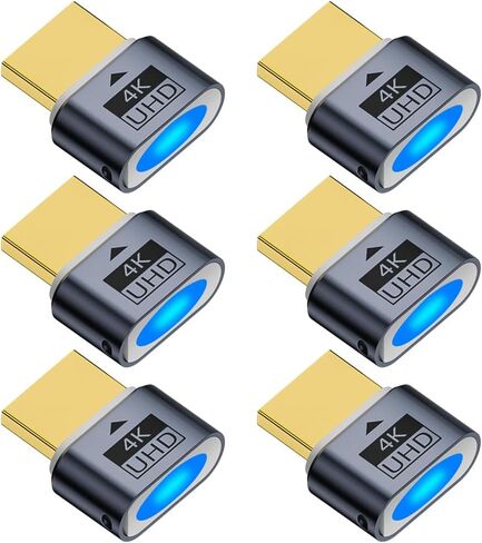 4K HDMI Dummy Plug Display Emulator محول شبح بدون رأس متوافق مع نظام التشغيل Windows Mac OSX Linux يدعم 4kx2k 2160P 1080p للكمبيوتر المكتبي، حزمة واحدة in Kuwait