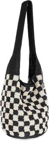The Sak 120 Hobo Bag in Crochet, Large Purse with Single Shoulder Strap, Eden Stripe in Saudi Arabia