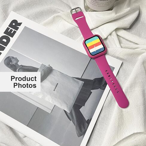 Silicone Sport Band and PC Case with Screen Protector for Apple Watch in Kuwait