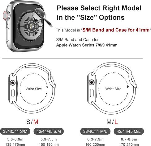 Silicone Sport Band and PC Case with Screen Protector for Apple Watch in Kuwait