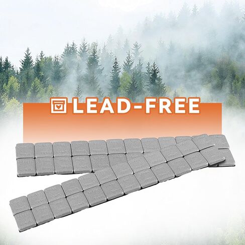 أوزان العجلات اللاصقة 1/2 أونصة، رمادية أوزان العجلات اللاصقة 1/2 أونصة، صندوق مكون من 18 شريطًا، 8 شرائح لكل شريط (72 أونصة/عبوة) in Kuwait