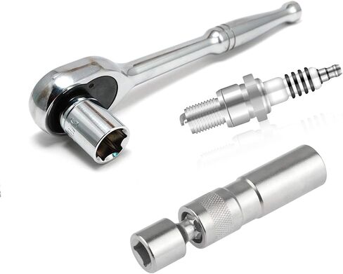 BELEY 14mm / 16mm 3/8 inch Magnetic Swivel Drive 12 Point Spark Plug Wobble Socket Compatible with BMW in Saudi Arabia