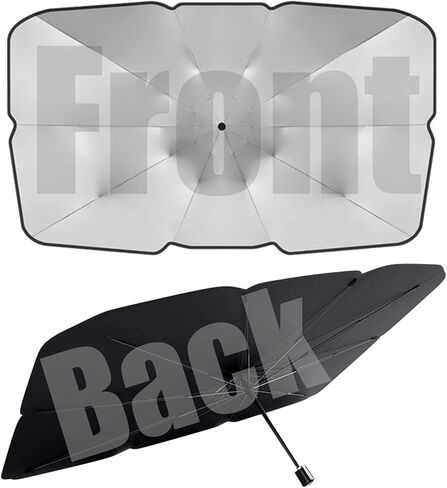 egghat Car Windshield Sun Shade Umbrella-Foldable Umbrella Car Shade Front Windshield Cover Block UV Ray and Keep Vehicle Cool in Saudi Arabia