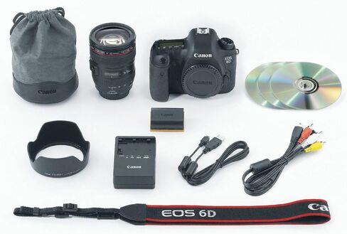 كاميرا كانون EOS 6D 20.1 ميجابكسل CMOS رقمية SLR مع شاشة LCD 3.0 بوصة (الهيكل فقط) in Kuwait