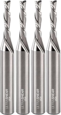 Solid Carbide Router Bits, 1/8" CD, 1/4" SH, 1/2" CL, Down Cut, USA Made Spiral Bit for CNC, Hand & Table Routers (1 Pack) in Saudi Arabia