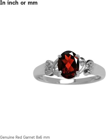Silvershake Birthstone Gemstone White Gold Plated 925 Sterling Silver Victorian Style Solitaire Promise or Engagement Ring Jewelry for Women in Kuwait