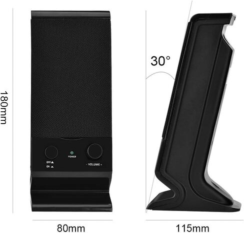 SOONHUA مكبر صوت صغير محمول USB 2.0 Bass مضخم صوت للهاتف المحمول والكمبيوتر المحمول in Kuwait