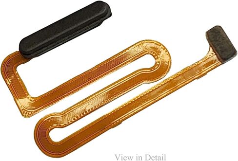 قطع غيار زر الطاقة A12، قطع غيار كابل مرن لزر الصفحة الرئيسية لمستشعر بصمات الأصابع A12 لهاتف Samsung Galaxy a12 A125U A125F [M12S] 6.5 بوصة (أسود) in Kuwait