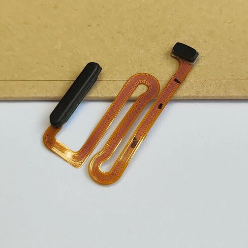 قطع غيار زر الطاقة A12، قطع غيار كابل مرن لزر الصفحة الرئيسية لمستشعر بصمات الأصابع A12 لهاتف Samsung Galaxy a12 A125U A125F [M12S] 6.5 بوصة (أسود) in Kuwait