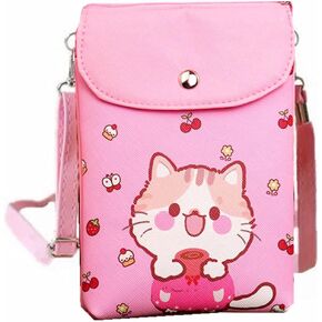 Smile Phone Wallet Little Girls Happy Face Phone Bag for Kids Smile Crossbody Bag Small Smiling Face Purse for Little Girls