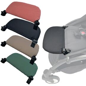 Stroller Leg Rest Compatible with Babyzen YOYO - Foldable Stroller Without Disassembly - Extend 6.2 inch Easy to Attach & Clean, Soft Fabric (Black)