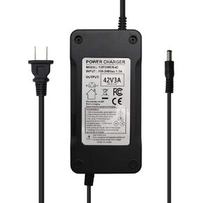Output 42V 3A for 36V Charger 10S Lithium Battery Pack DC5.5 x 2.1mm Connector
