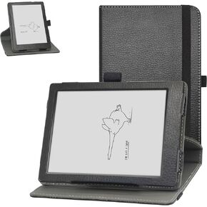 MAMA MOUTH for Onyx Boox Poke 5 Rotating Case,360 Degree Rotary Stand with Cute Pattern Cover for Onyx Boox Poke 5 /Boox Poke 5S 6" EReader Case,Black