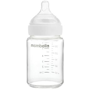 Mombella Classic Baby Bottles for 6 Months+ with Extra Fast Flow Nipple, PPSU Anti Colic Feeding Bottle with Straw and Handle, Two Air Free Vent Infant Bottles for Breastfeeding Babies, 10 oz, Pink
