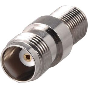 uxcell TNC Female to F Type Female Brass Coaxial Cable RF Connector 1pcs