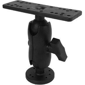 Fish Finder Mount, Universal 360 Degree Rotation Fishfinder Mounting Plate, Boat Fish Finder Electronics Holder