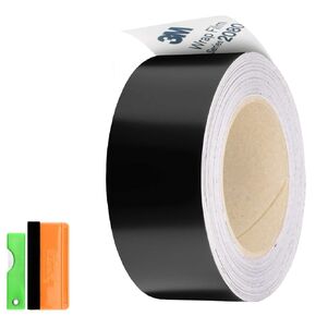 2 inches x 25 Feet 3M 1080 2080 Satin Black Vinyl Wrap Kit for Black Out Chrome Delete Window Trim Door Trim Free Tool Kit
