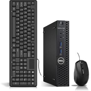 Dell OptiPlex 3050 Micro PC Computer Mini Desktop, Intel Core i5-6500T, 16GB DDR4 RAM, 256GB SSD, USB Keyboard and Mouse, LAN/RJ-45, Windows 10 Pro (Renewed)