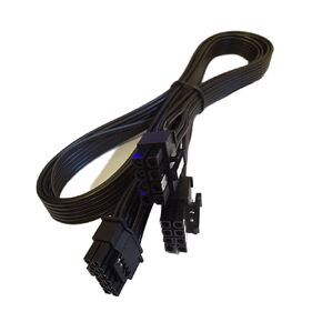 8 Pin PCIe Splitter Cable, GPU VGA PCIe 8 Pin Female to Dual 8 Pin (6+2) Male PCI Express Power Adapter Braided Extension 9 inches (23cm), Black