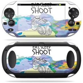 MightySkins Skin Compatible with Sony PS Vita – Eat Sleep Shoot | Protective, Durable, and Unique Vinyl Decal wrap Cover | Easy to Apply, Remove, and Change Styles | Made in The USA