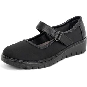 Women’s Mary Jane Shoes for Bunions Comfortable Orthotic Dress Shoes Non-Slip Orthopedic Work Shoes