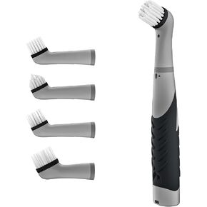 Electric Cleaning Brush with 4 in 1 Multiple Brush Heads, Indoor Household Cordless Motorized Brush for Bathroom Toilet Kitchen Tile Crevice