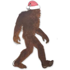 Sasquatch Oval Magnet. Stone Tumbled. Designed and Manufactured in The USA.