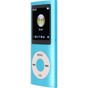 Tbest Mp3 Mp4 Players Mp3 Player Stylish Multifunctional Lossless Sound Slim 1.8 Inch LCD Sn Portable Mp3 Player (Silver)