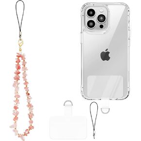 Beaded Phone Charms Strap Colorful Beads Phone Strap Charm Handmade Cell Phone Lanyard Wrist Strap Cute Butterfly Beads Cell Phone Chains for Women