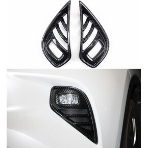 For Toyota Highlander 2023 2022 2021 2020 Front Fog Light Cover Trims, Chrome Exterior Accessories, Sporty Front Fog Lamp Decorative Strip Cover Molding Trims for Highlander