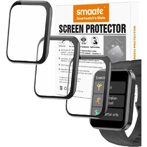 Compatible with RUIMEN D1 1.85" Smart Watch, 3D Screen Protectors， full coverage, Anti-shatter, 3-PACK