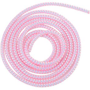 Pink Spiral Cable Protector, Chargers Cable Protector Data Cable Protect Sleeve, Headphone Cable Saver for Phone Earphone USB Data Cable,Cord Management,Cable Sleeves