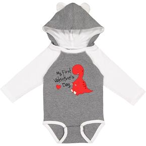 inktastic My First Valentine's Day Long Sleeve Creeper