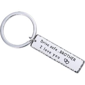 SANNYRA Dad Gift from Daughter Son - Father's Day Gifts Drive Safe Keychain Gift for Brother Family Jewelry