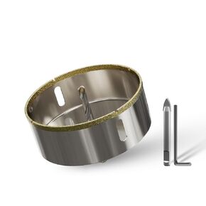 CSOOM 5/8"(16mm) Diamond Hole Saw with Center Drill Bit, One-Touch Positioning, Easy to Penetrate Hard Materials Such as Ceramic, Tile, Glass, Granite, Marble, etc.