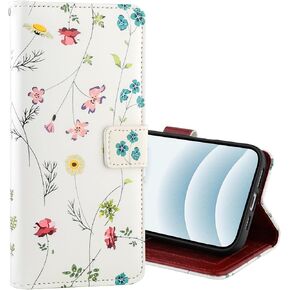 ZIYE for iPhone 16 Wallet Case Pink Leopard Pattern Design Protective Leather Card Holder Case with Kickstand and Card Slots