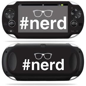 MightySkins Skin Compatible with Sony PS Vita – Nerd | Protective, Durable, and Unique Vinyl Decal wrap Cover | Easy to Apply, Remove, and Change Styles | Made in The USA