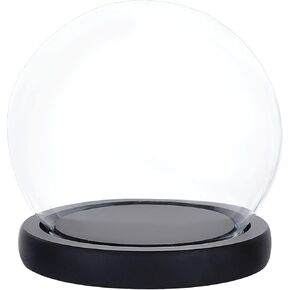 PH PandaHall زجاج عرض قاء زجاجي قبة 4.9x4.5 بوصة عرض زجاجي مع قاعدة عرض زخرفية قبة Snowglobe لأضواء خرافية النباتات زهرة عرض الشاطئ الرمال عيد الهالوين الديكور عيد الميلاد