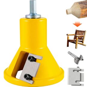 VEVOR Tenon Cutter, 1"/25.4mm & 1.5"/38mm & 2"/50.8mm, Premium Aluminum & Steel Log Furniture Cutter, with Dual Curved Blades & Button Screws Home Master Kit, Commercial Starter’s Tool for Home DIY