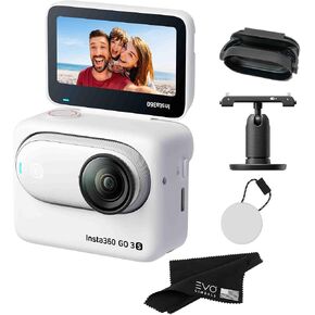 Insta360 GO 3S 64GB – Waterproof Tiny Mighty Action Camera with 4K 3840x2160 Video & 4000x3000 Photo, FlowState Stabilization, AI Editing, Action Pod (64GB White)