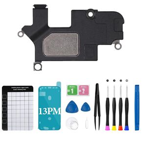 for iPhone 13 Pro Max Earpiece Speaker Replacement Front Earpiece Part with Ambient Light Sensor Module Flex Cable Connector for A2641, A2643, A2644, A2645, A2484