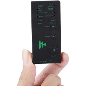 Mobile Phone Voice Changer 300mAh 3.7V Sound Card with 4 Sound Cahnge External USB Voice Disguiser Device Phone Microphone for Cell Phone Webcast Live
