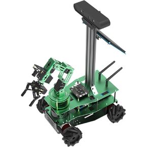 Yahboom ROS Robotic Kit for Jetson Orin Nano 16GB with 6DOF Robot Arm Mecanum Wheel Chassis AI Speech Recognition Automatic Navigation 3D Mapping Project Research for Adults College Students