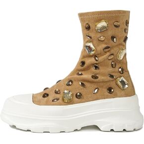 Cape Robbin Suzie Jeweled Sparkly Boots, Sparkle Boots, Sparkly Boots for Women, Sequin Boots, Black Sparkle Boots for Women